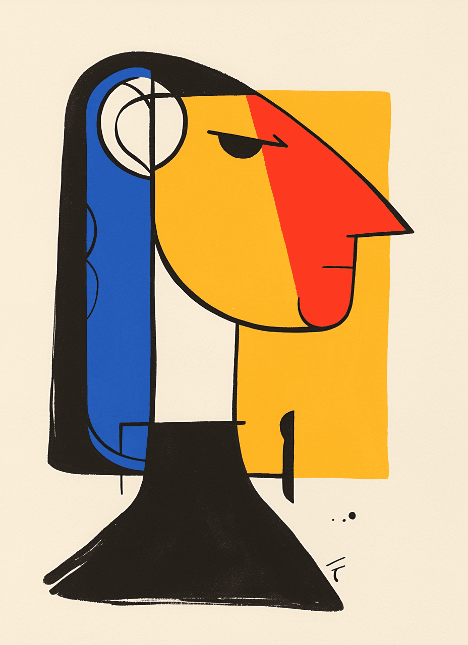 Abstract Figure 129 original repeating artwork