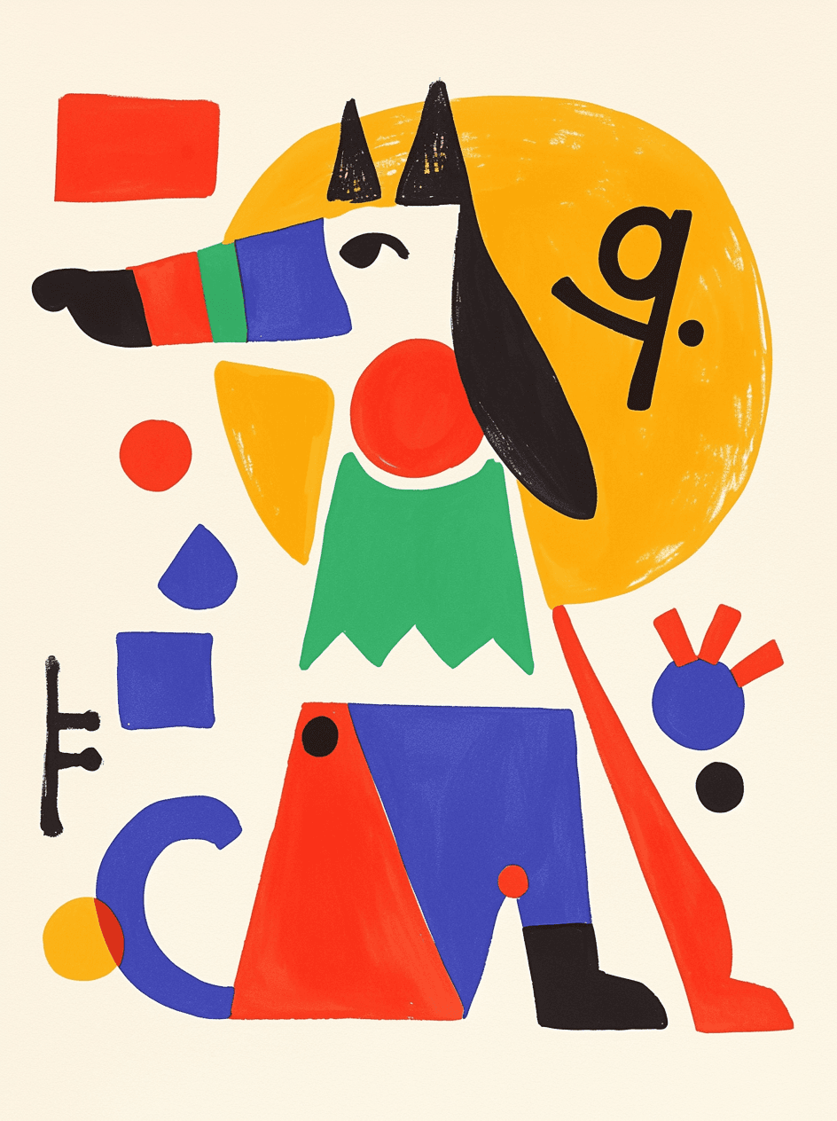 Abstract Animals Flip original repeating artwork