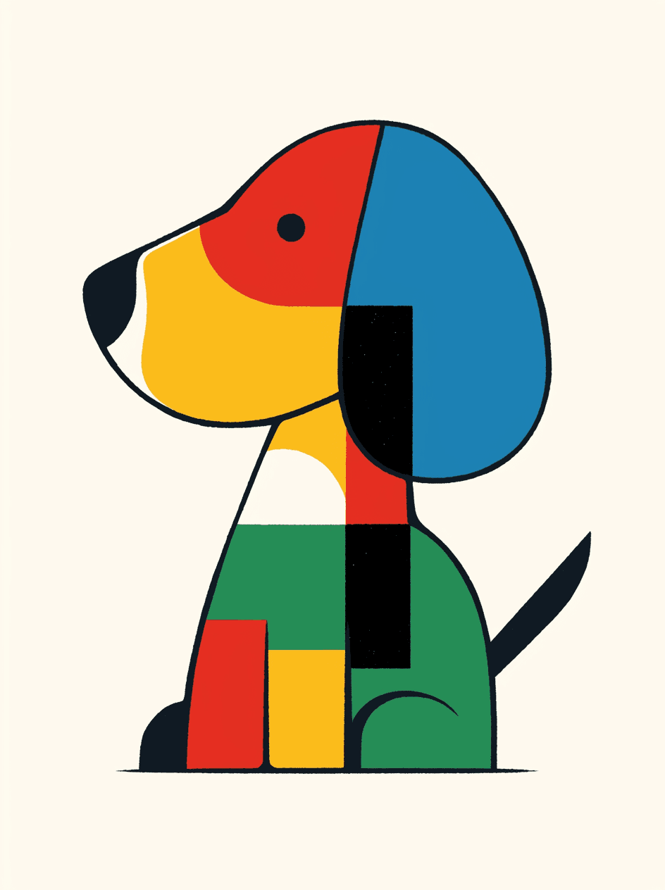 Abstract Animals Tune original repeating artwork