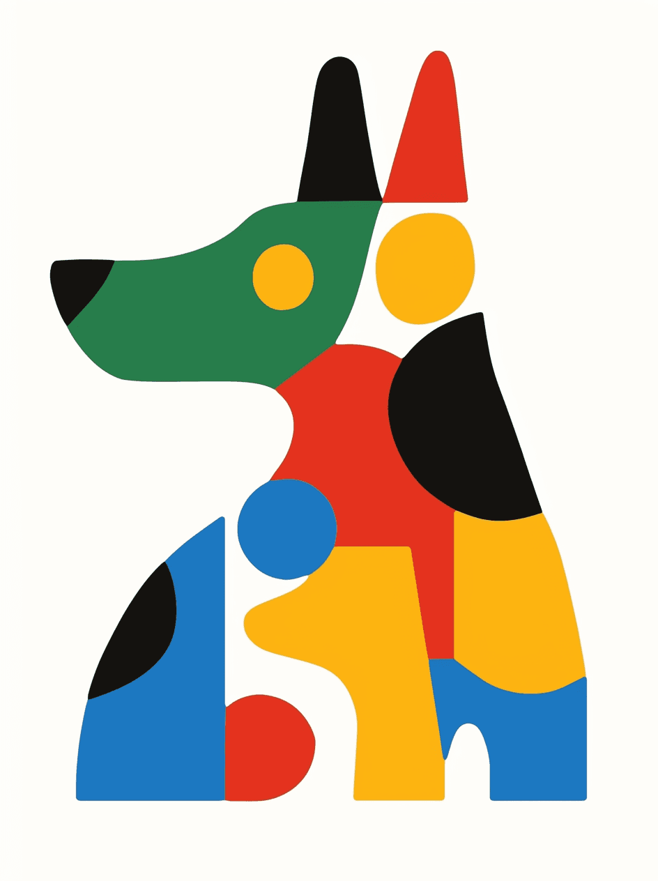 Abstract Animals Rhythm original repeating artwork