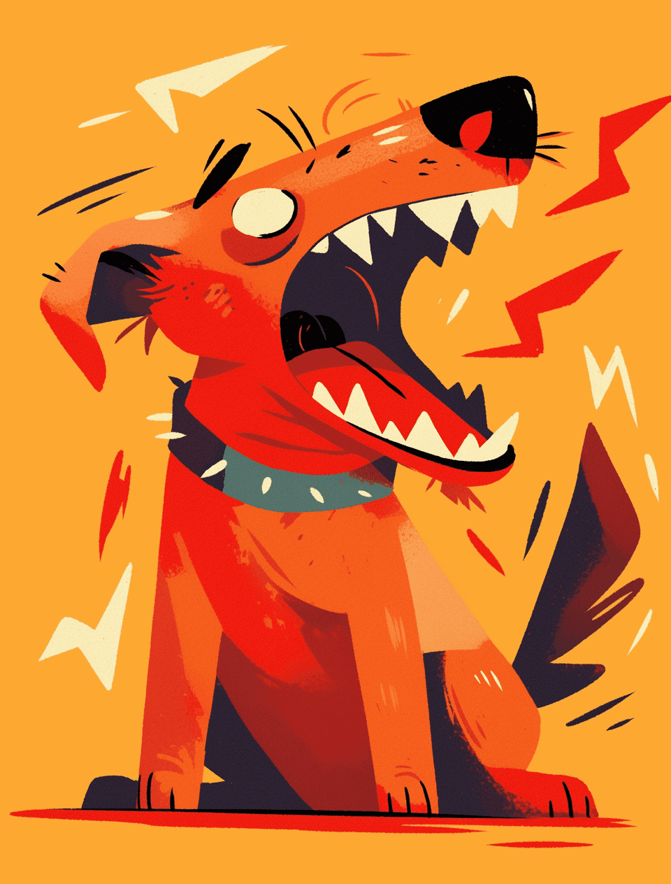 Abstract Animals Groove original repeating artwork