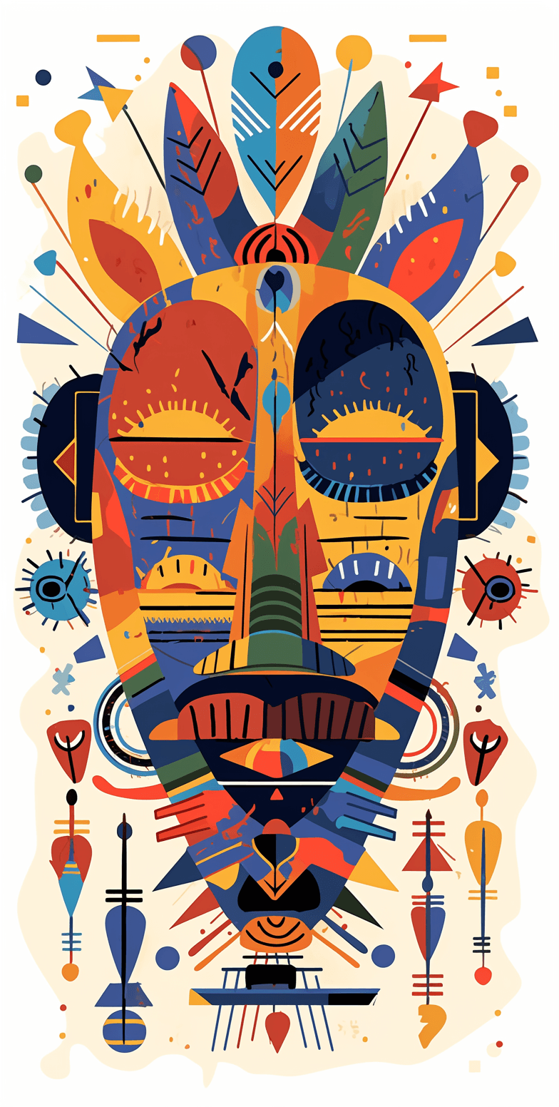 Tribal Tribe original repeating artwork