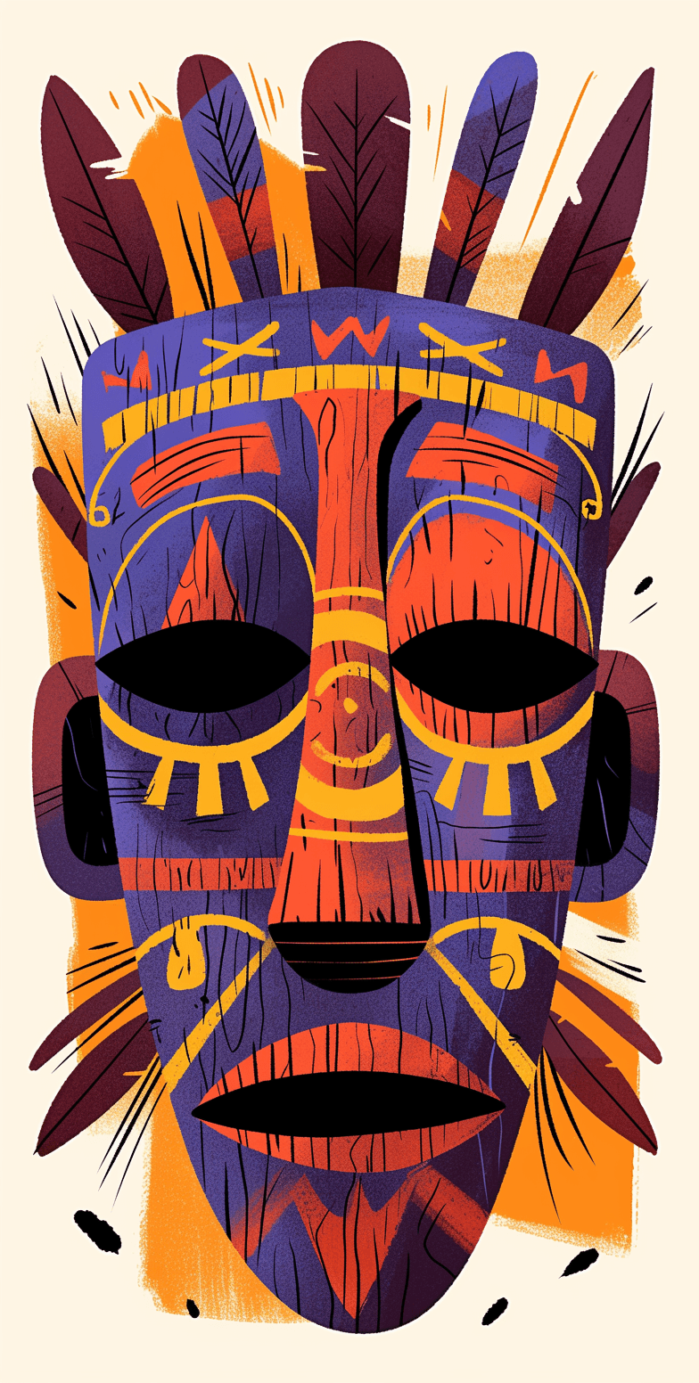 Tribal Pals original repeating artwork