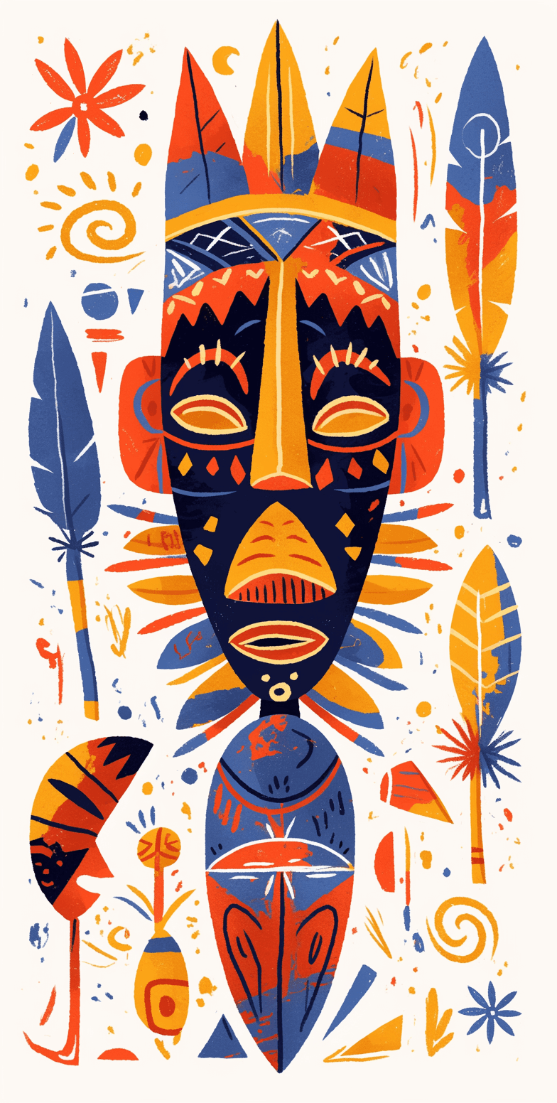 Tribal original repeating artwork