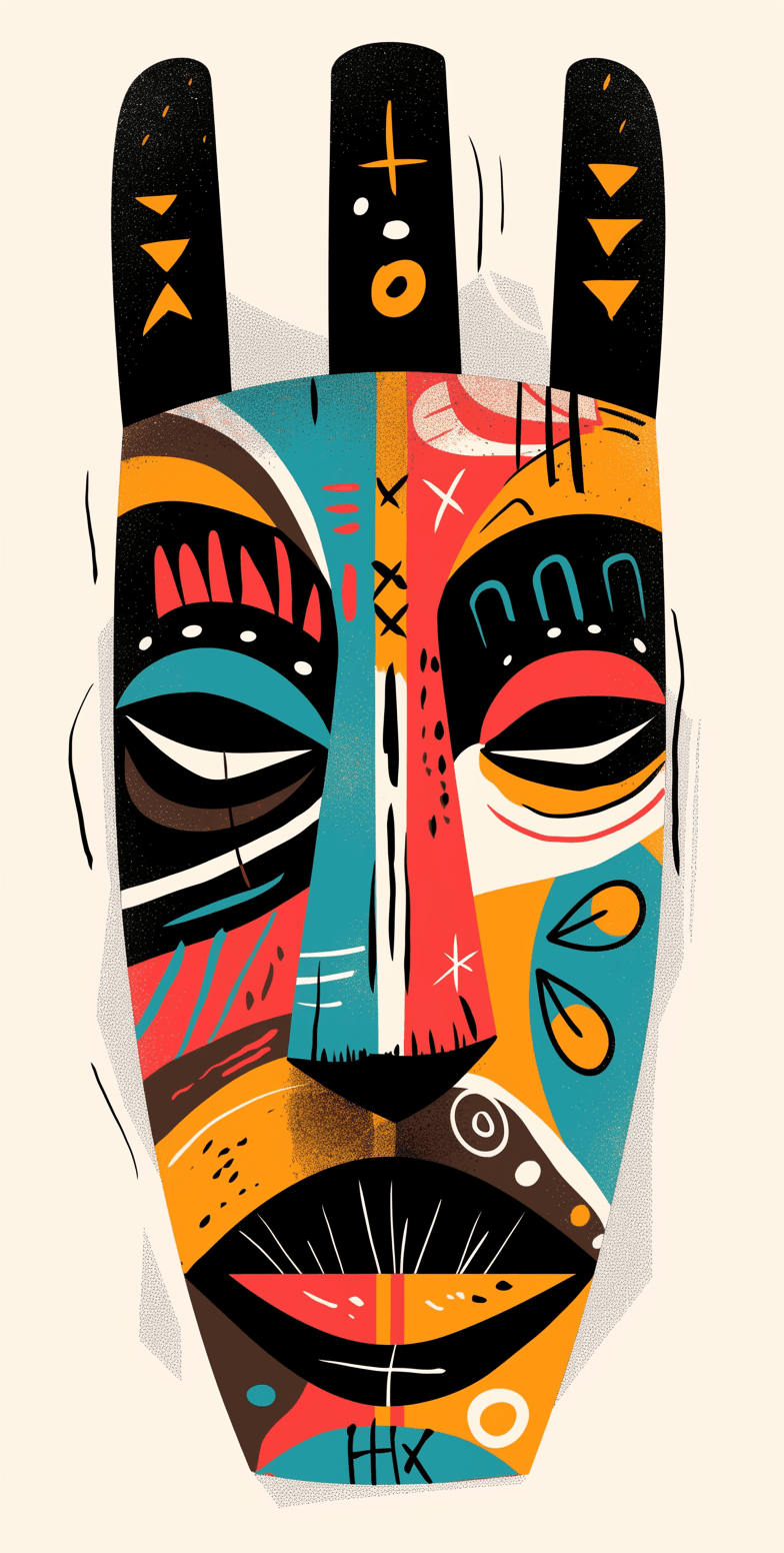 Tribal Gang original repeating artwork