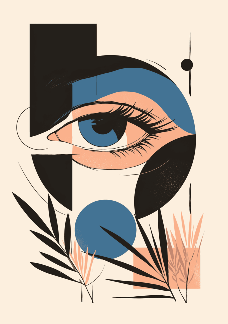Abstract Eye Studio original repeating artwork