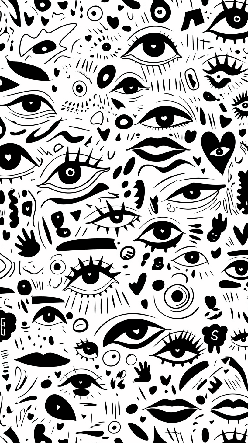 Abstract Eye Originals original repeating artwork