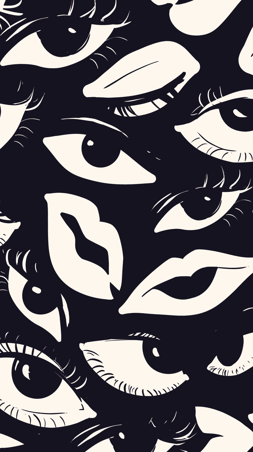 Abstract Eye Series original repeating artwork