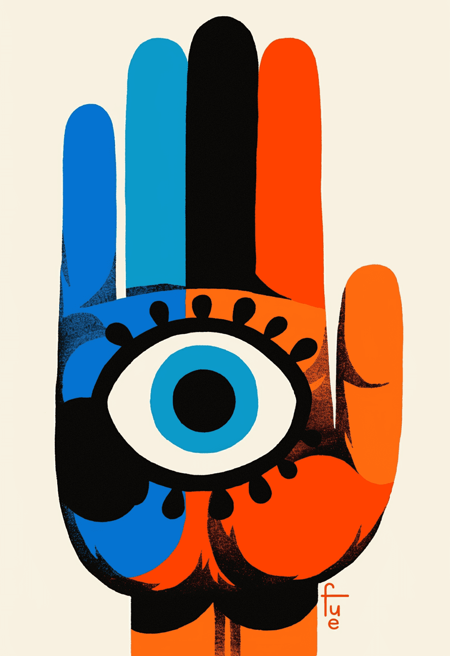Palm Eye Team original repeating artwork