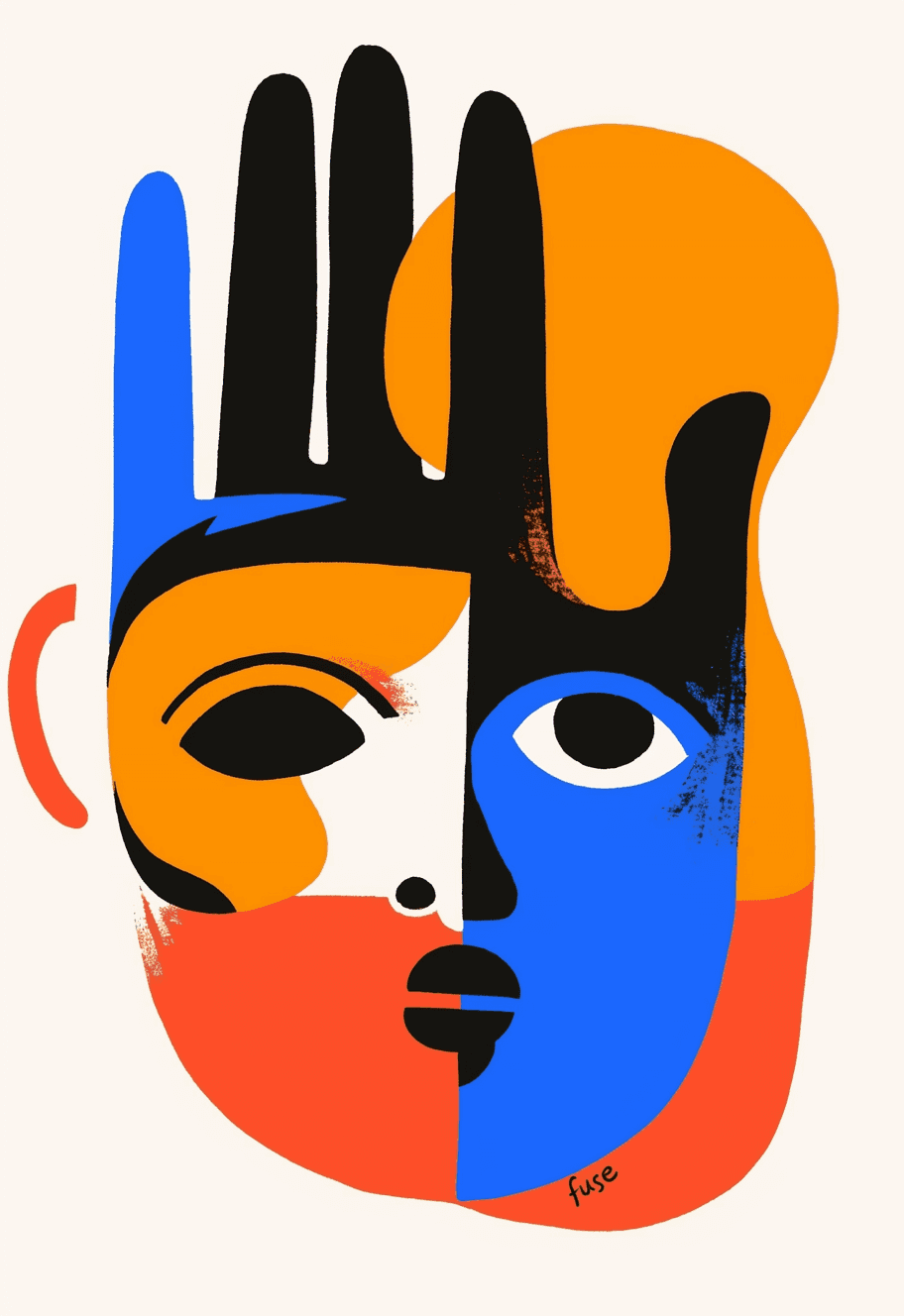 Palm Eye Tribe original repeating artwork
