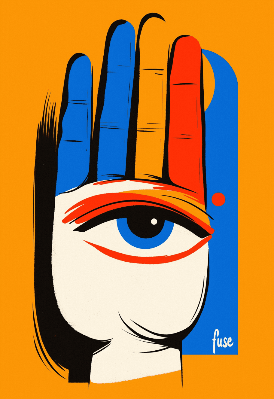 Palm Eye Gang original repeating artwork