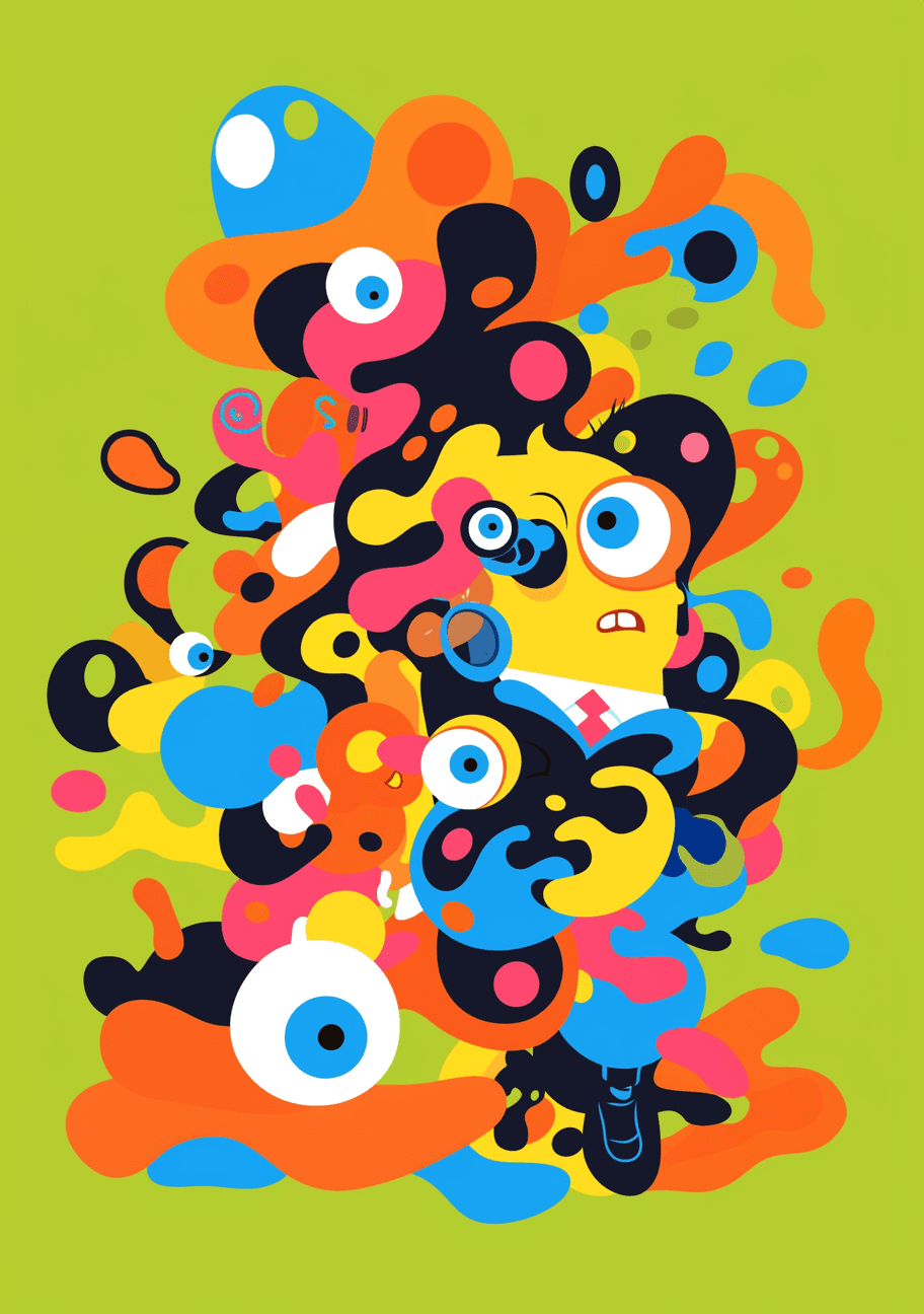Abstract Eye Edition original repeating artwork