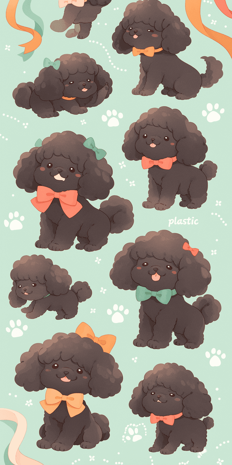 Cute Puppy Show original repeating artwork