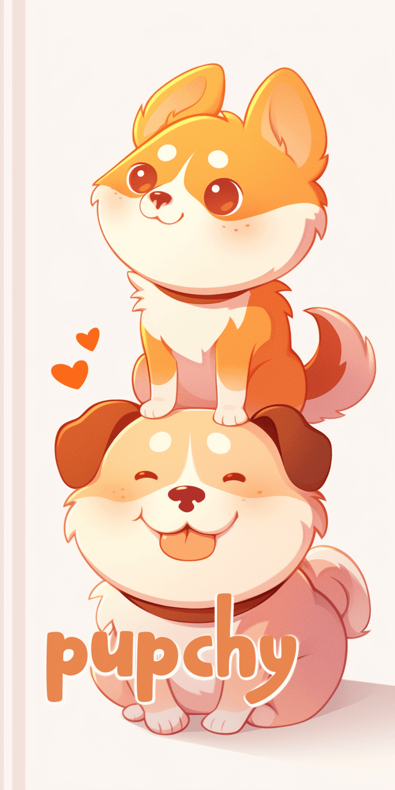Cute Puppy Squad original repeating artwork