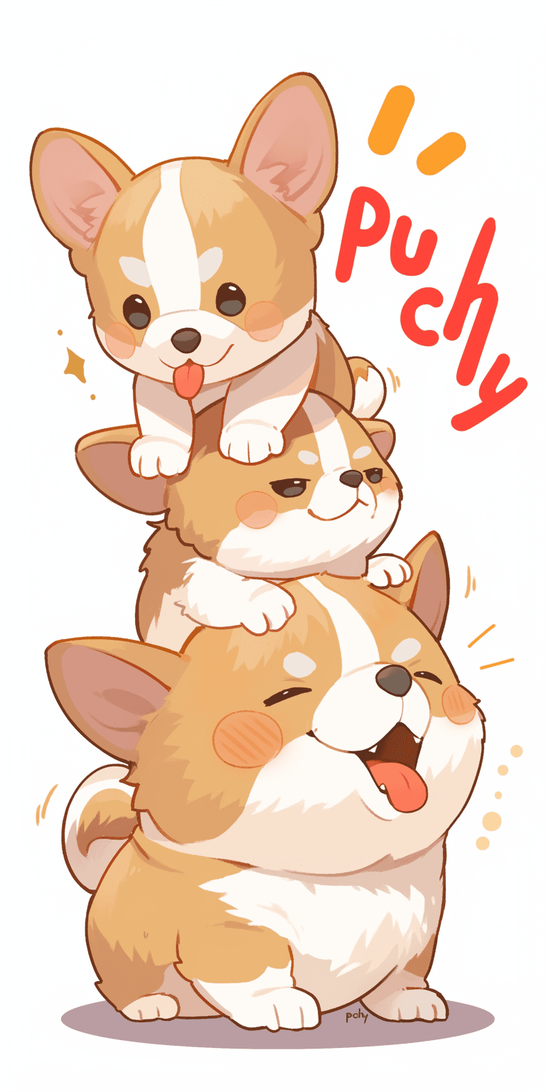 Cute Puppy 064 original repeating artwork