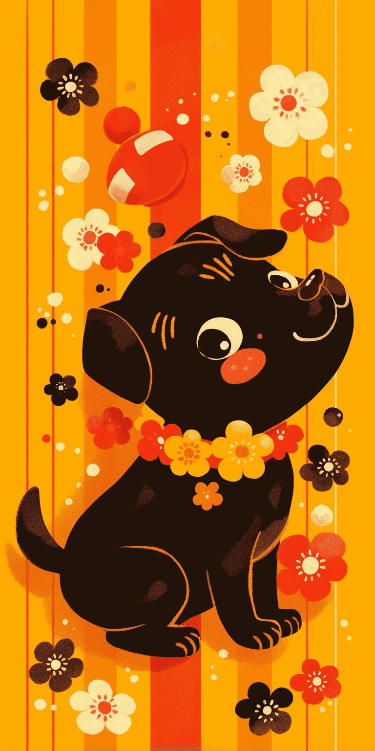 Cute Puppy 076 original repeating artwork