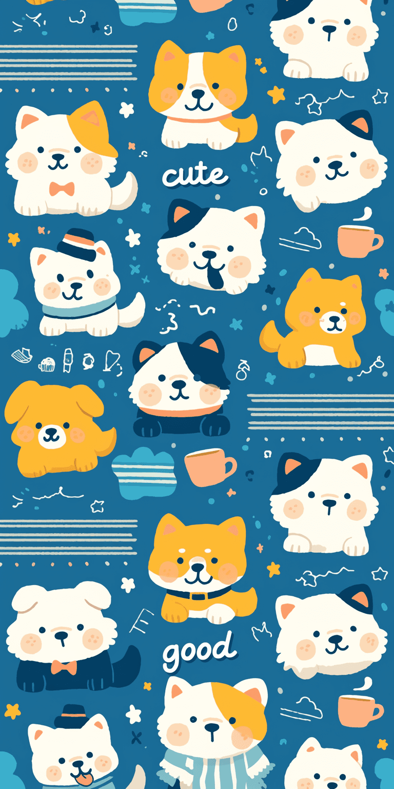 Cute Puppy Sprint original repeating artwork