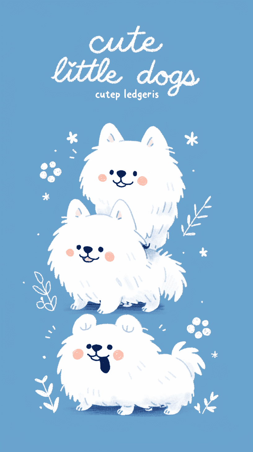 Cute Puppy Summer original repeating artwork