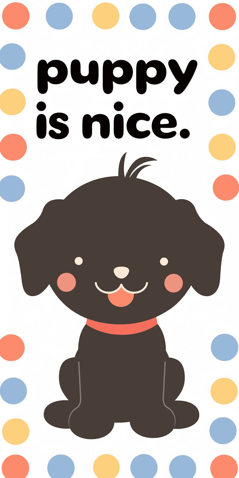 Cute Puppy 023 original repeating artwork