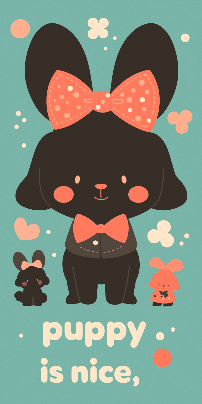 Cute Puppy Subway original repeating artwork