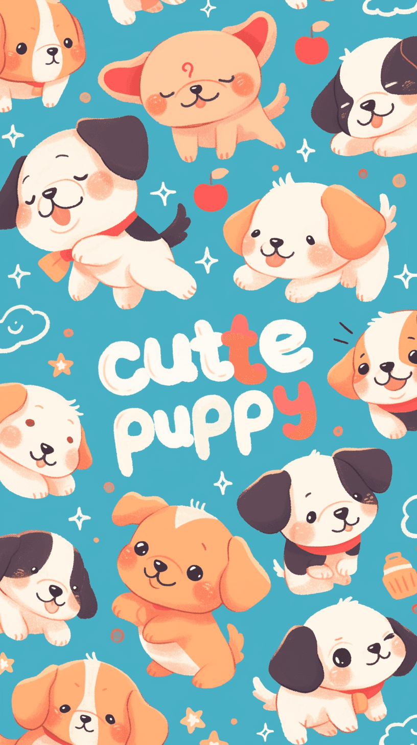 Cute Puppy 083 original repeating artwork