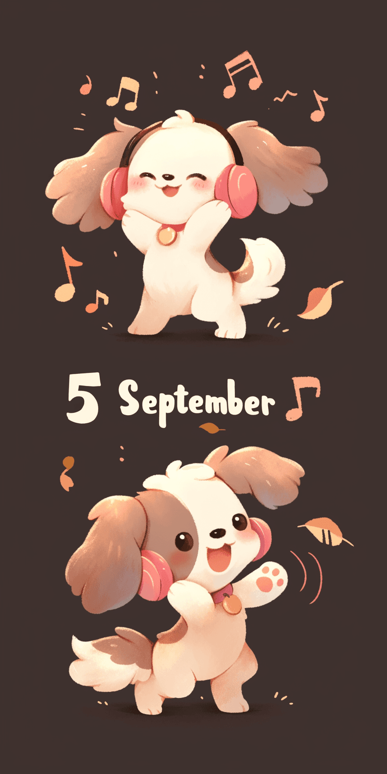 Cute Puppy Go original repeating artwork