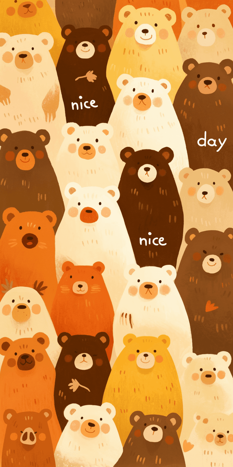 Cute Bear 060 original repeating artwork