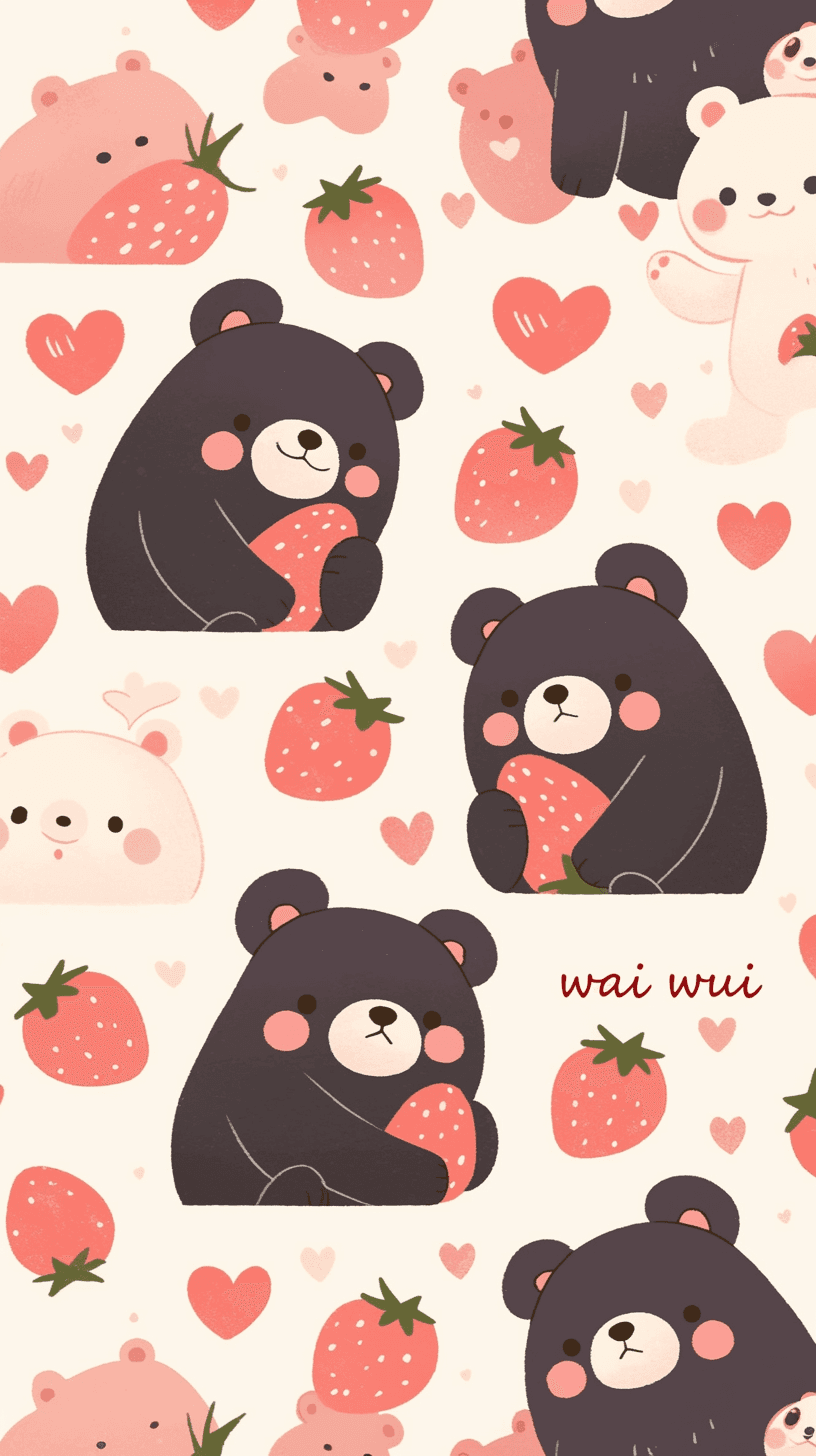 Cute Bear 039 original repeating artwork
