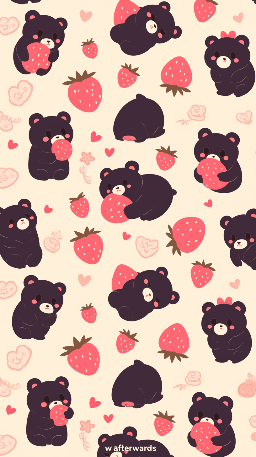Cute Bear Point original repeating artwork