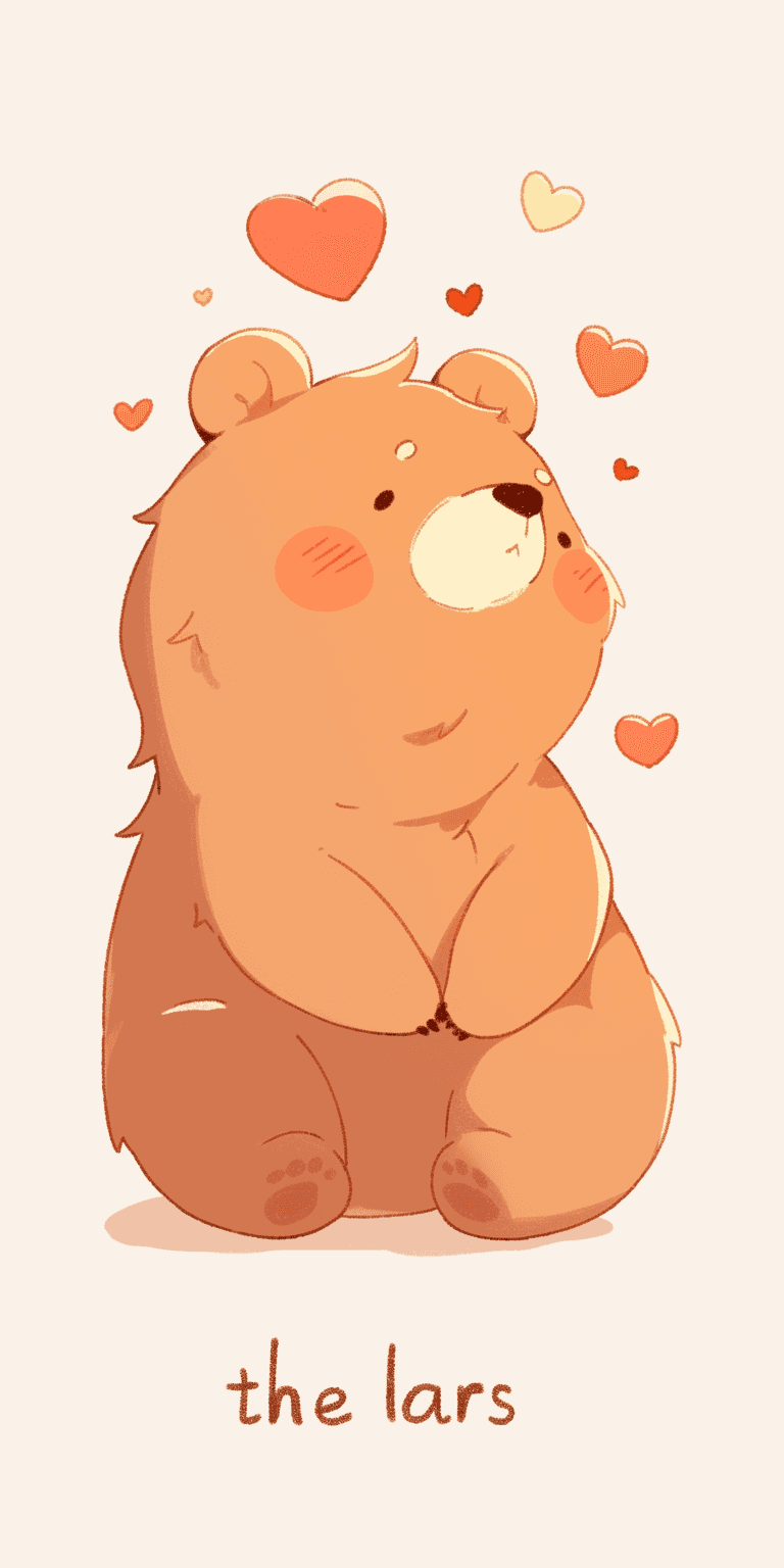 Cute Bear Bop original repeating artwork