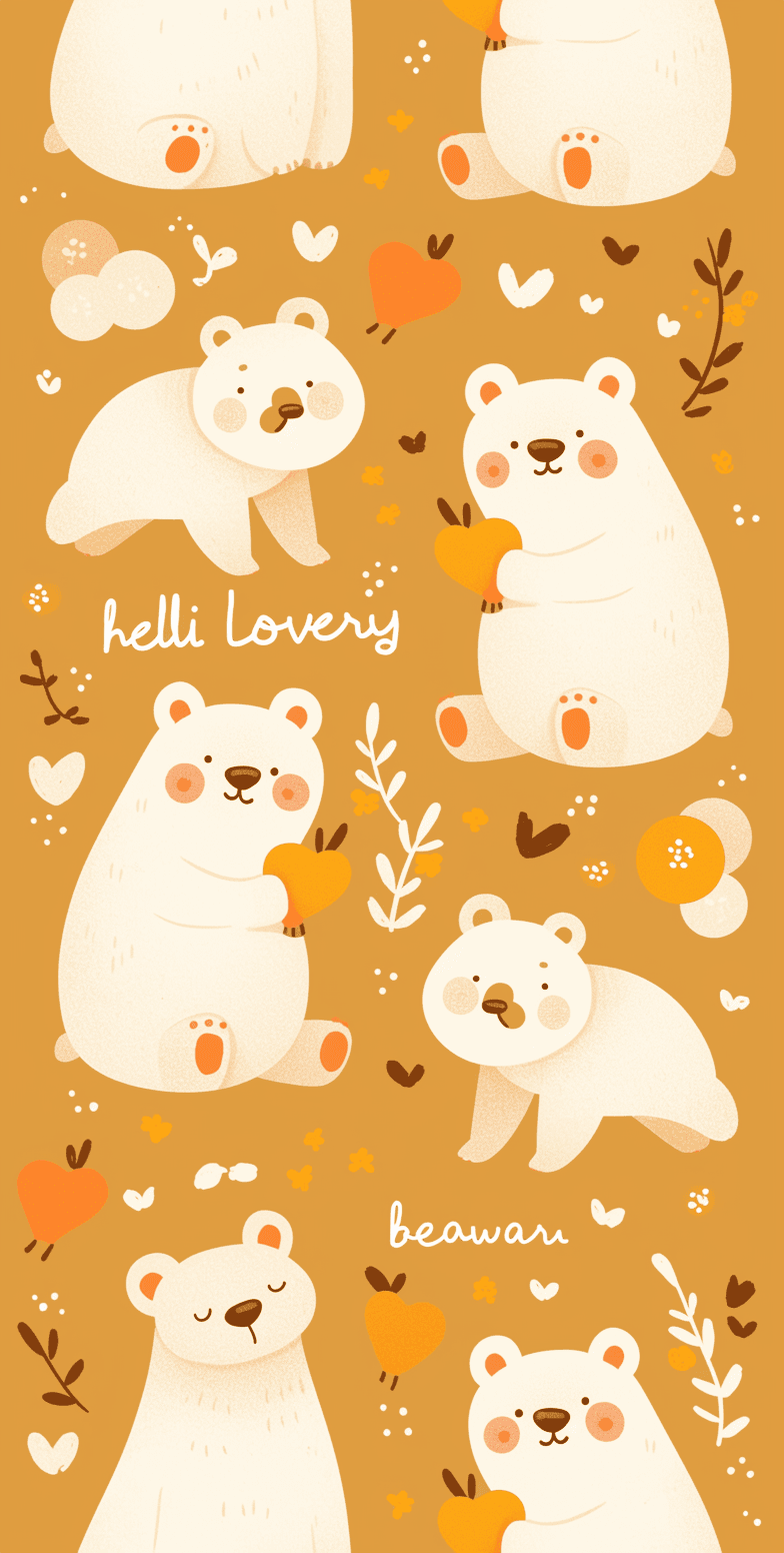 Cute Bear 001 original repeating artwork