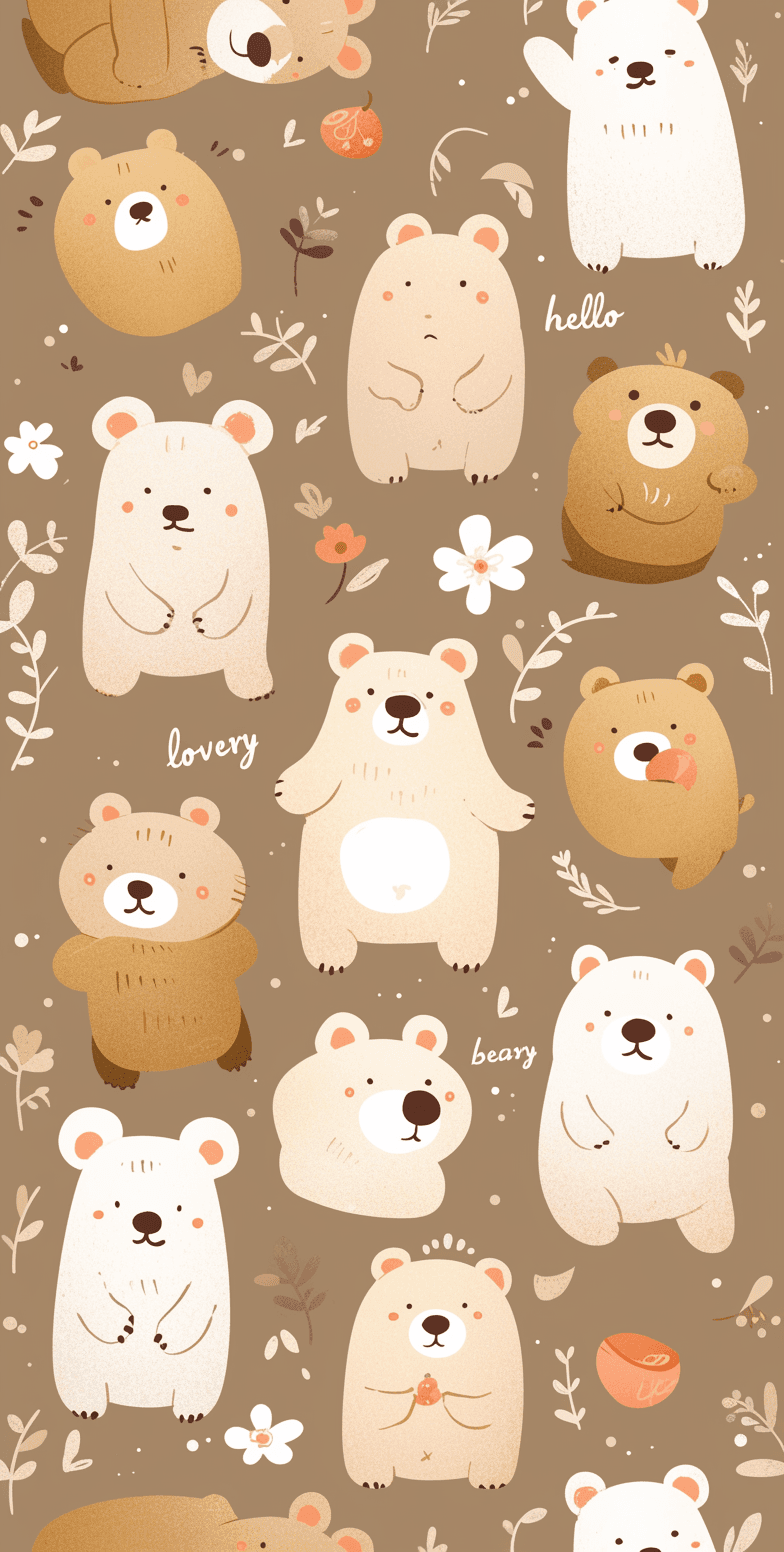 Cute Bear 028 original repeating artwork