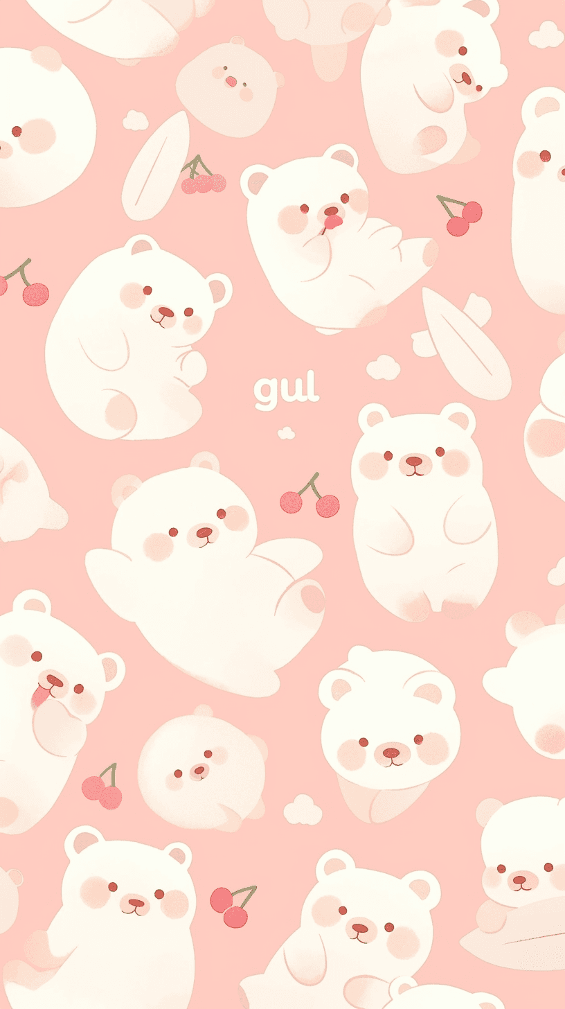 Cute Bear Blast original repeating artwork