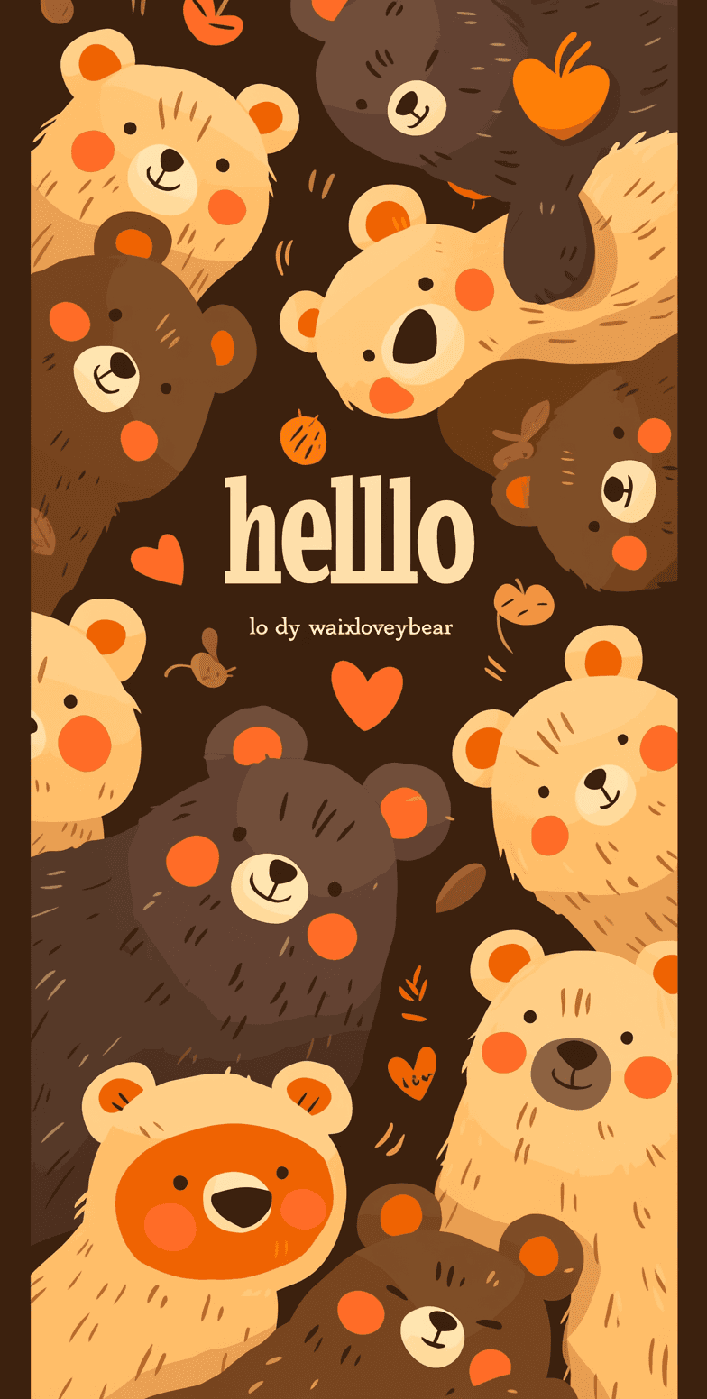 Cute Bear 026 original repeating artwork