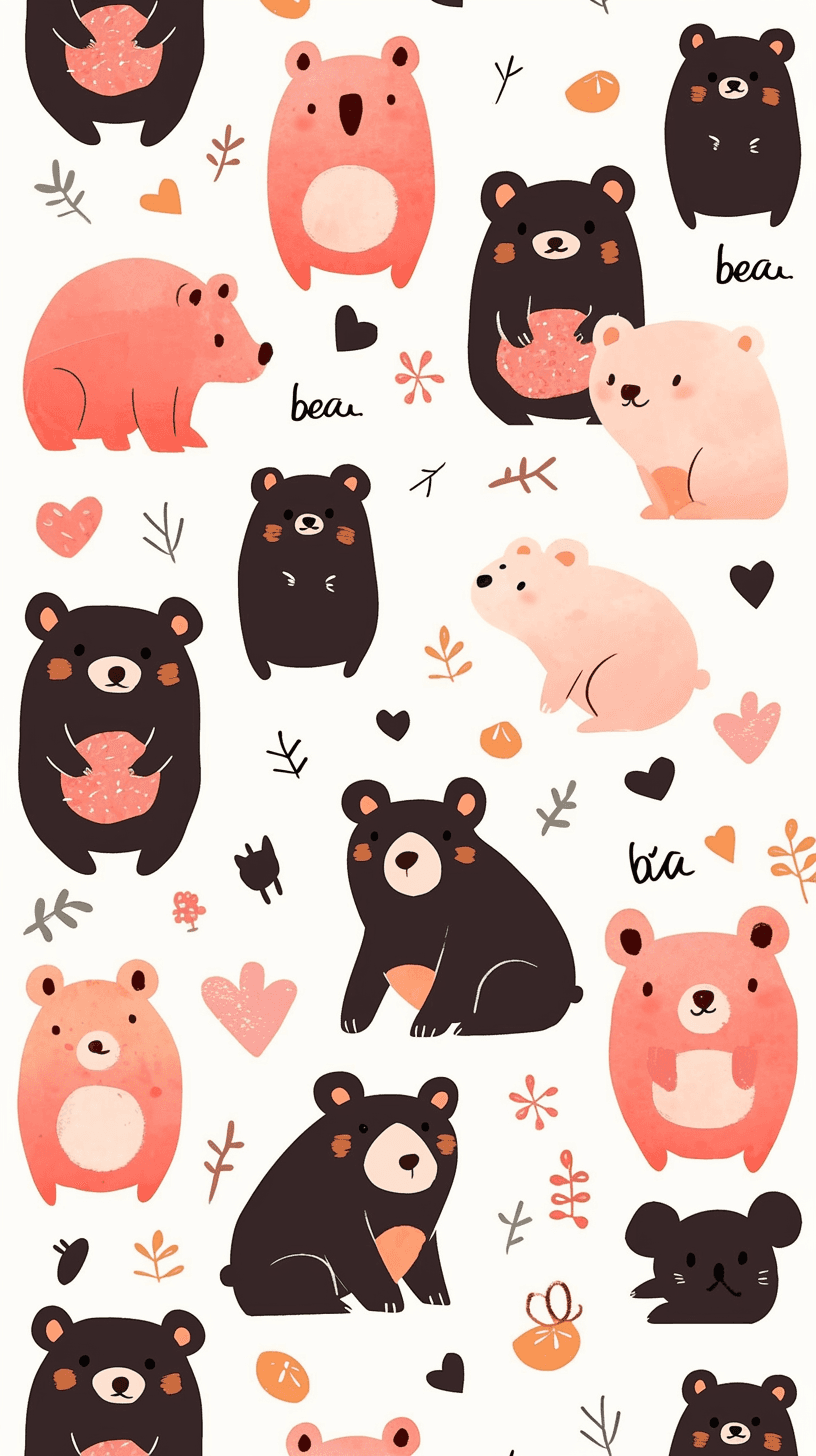 Cute Bear 073 original repeating artwork