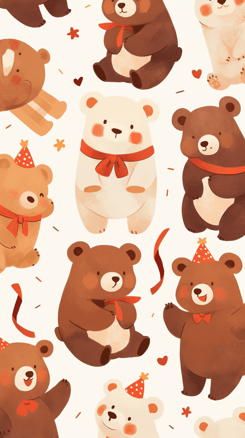 Cute Bear 045 original repeating artwork