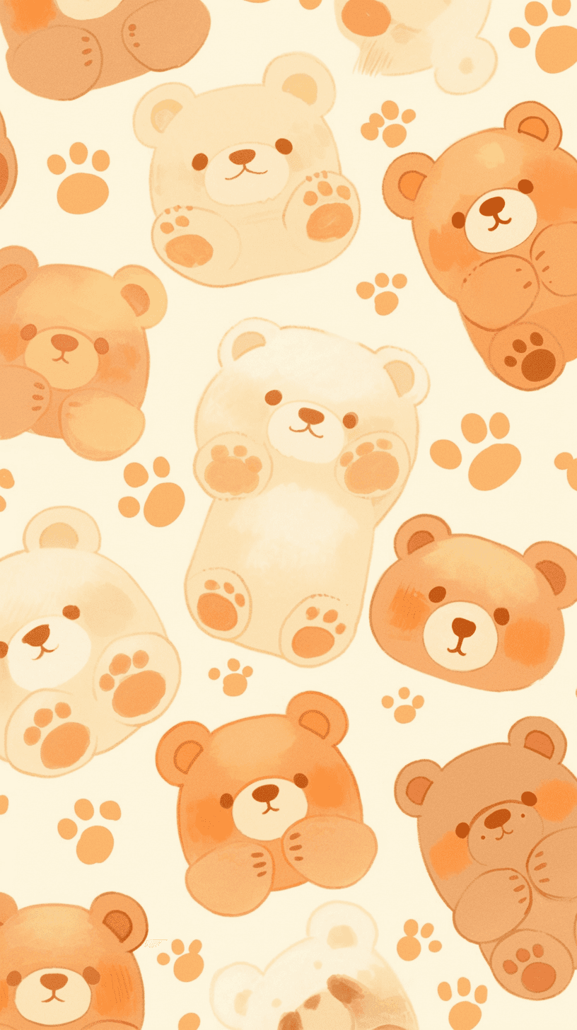 Cute Bear Crew original repeating artwork