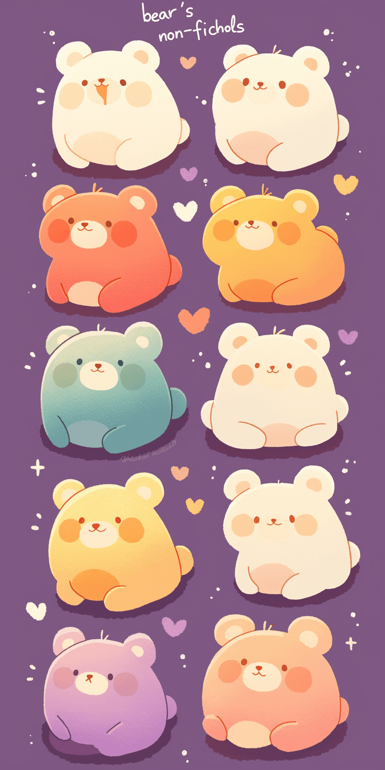 Cute Bear Loop original repeating artwork