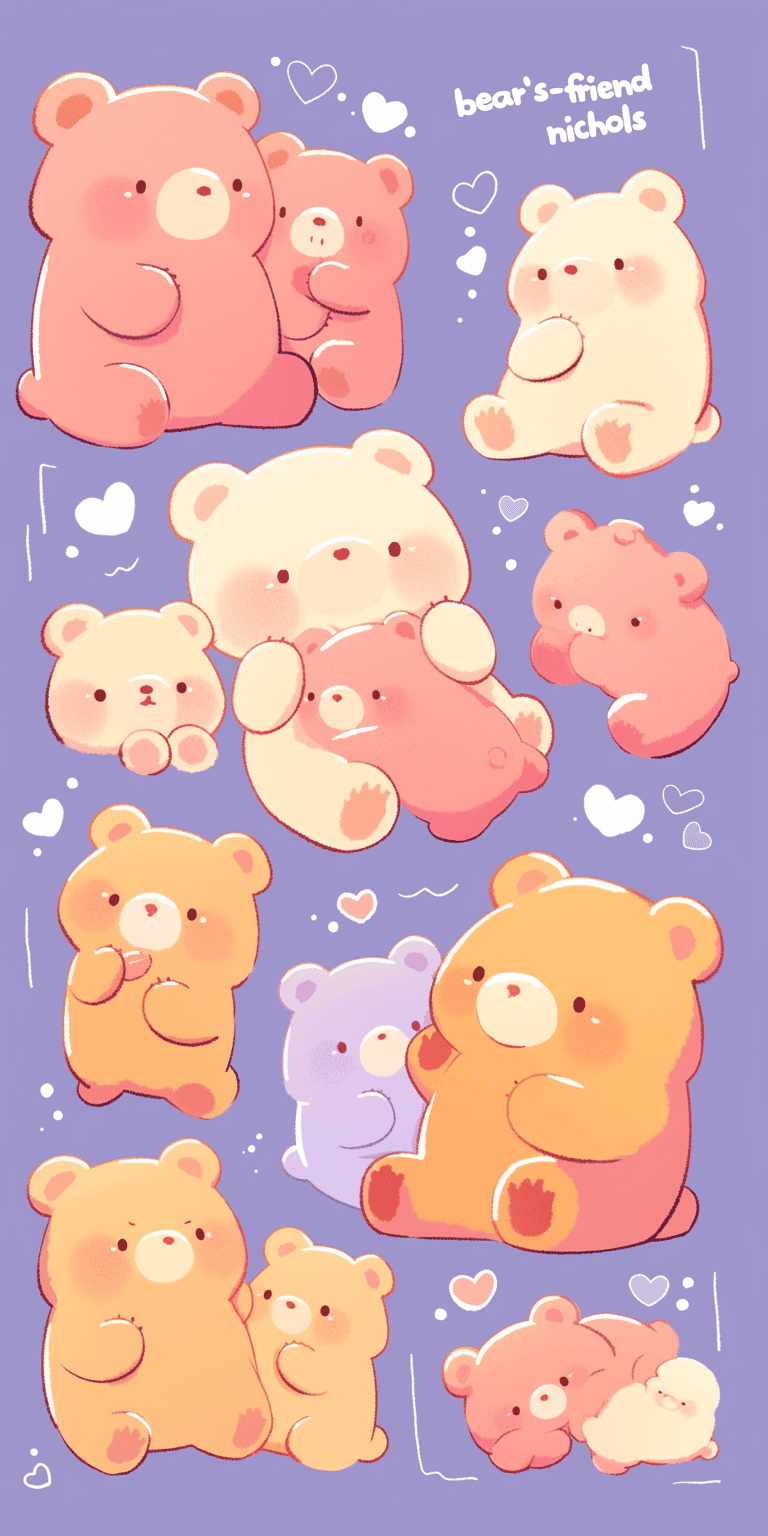 Cute Bear 009 original repeating artwork