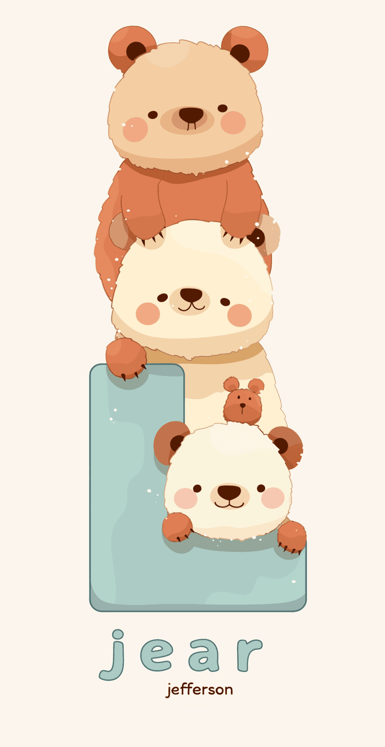Cute Bear 008 original repeating artwork