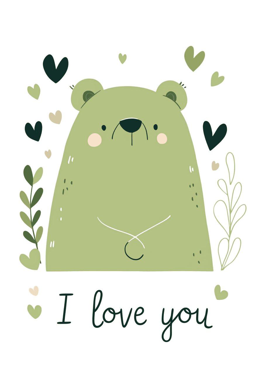 Cute Bear Fair original repeating artwork
