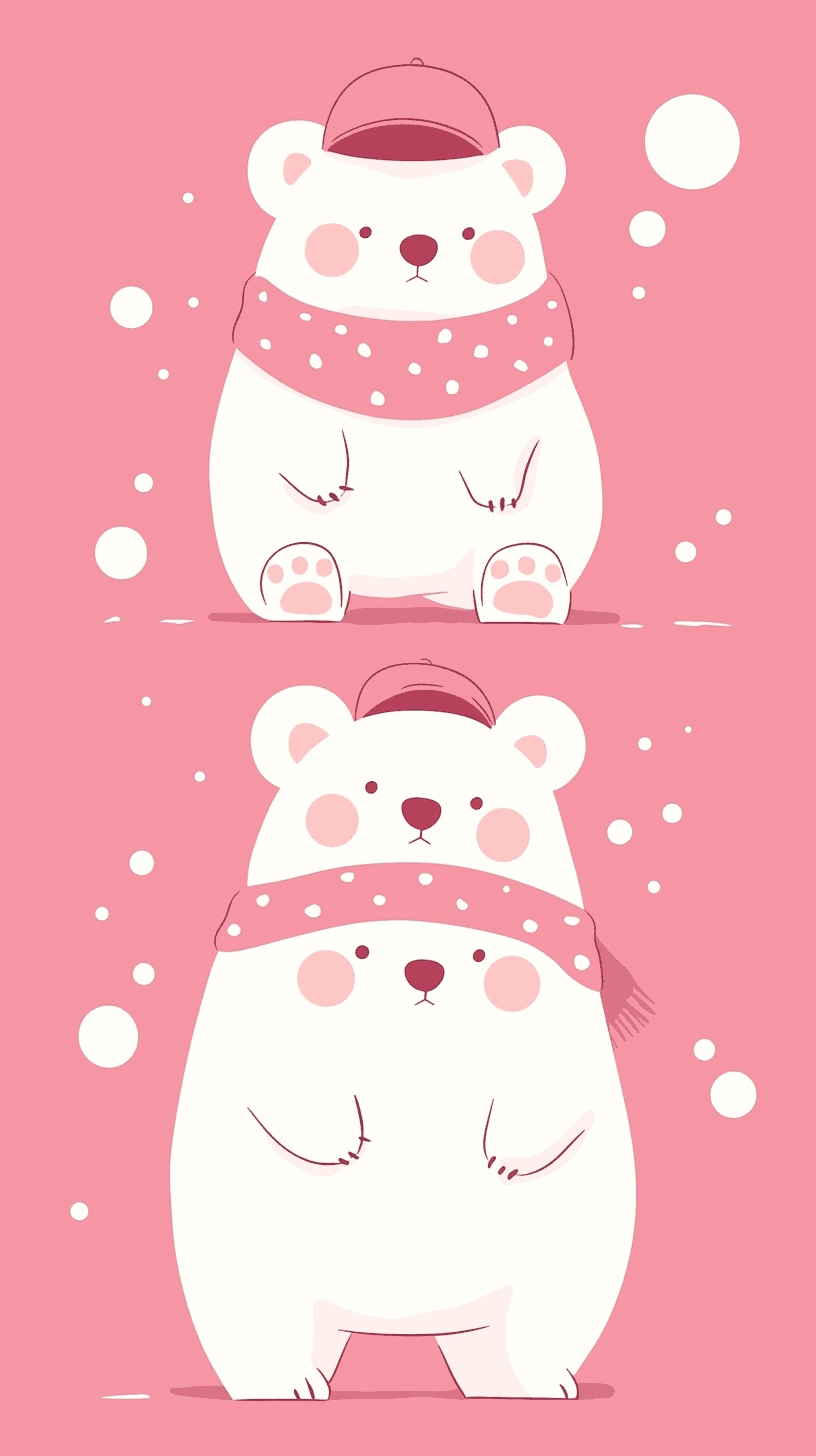 Cute Bear Run original repeating artwork