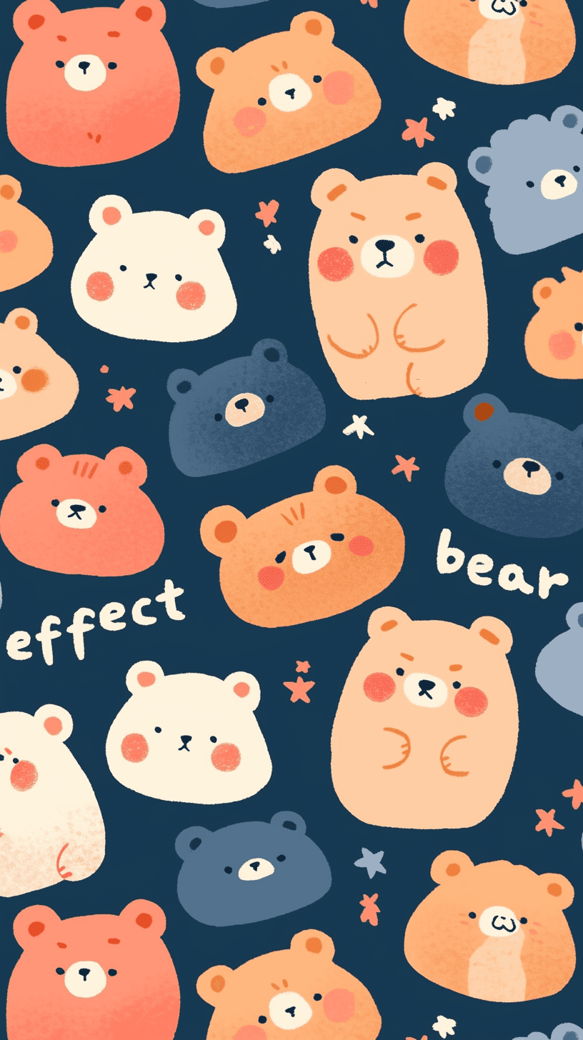 Cute Bear 065 original repeating artwork
