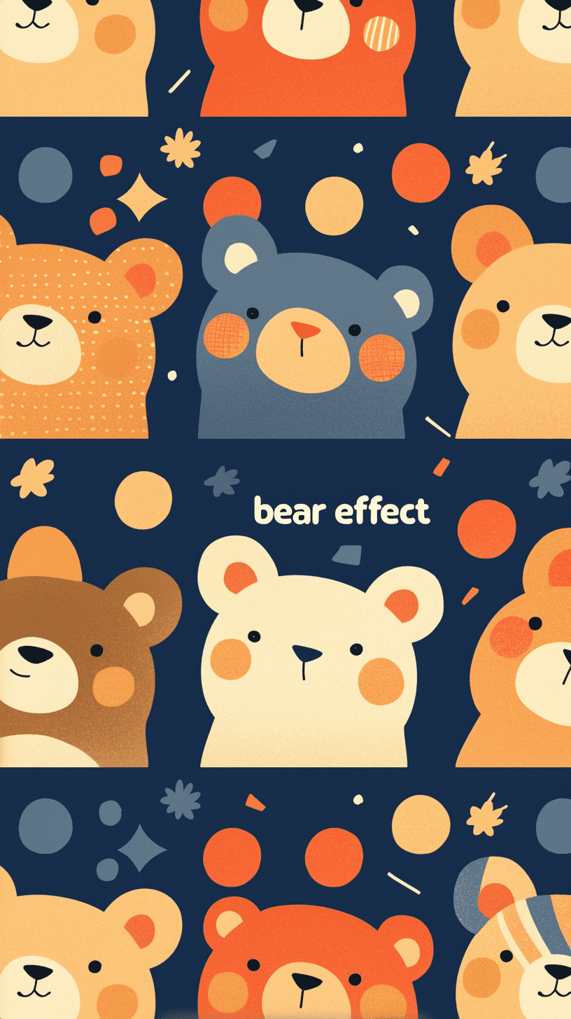 Cute Bear Valley original repeating artwork