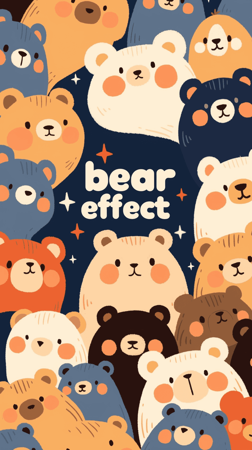 Cute Bear Club original repeating artwork