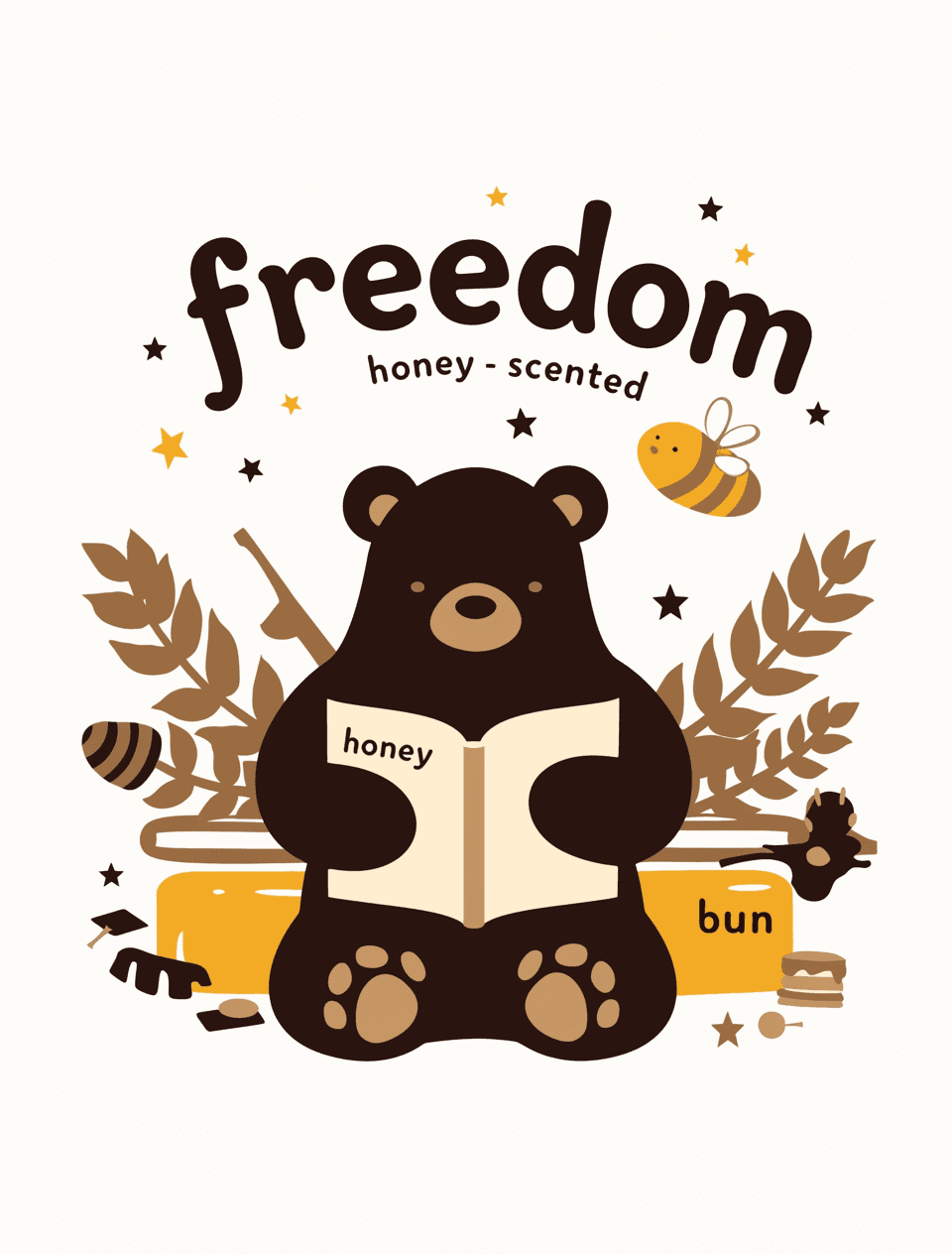 Cute Bear Parade original repeating artwork