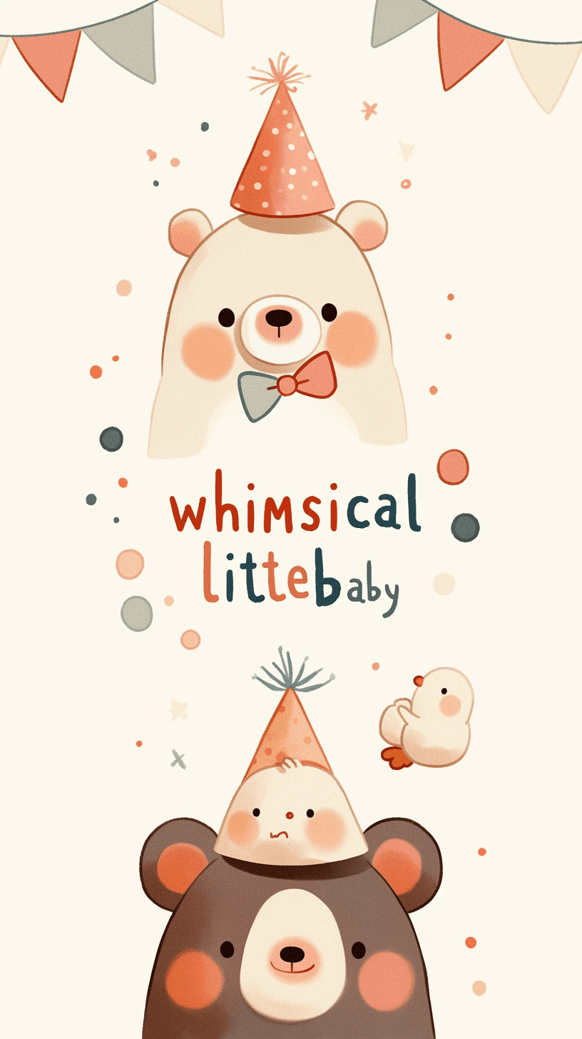 Cute Bear Dusk original repeating artwork