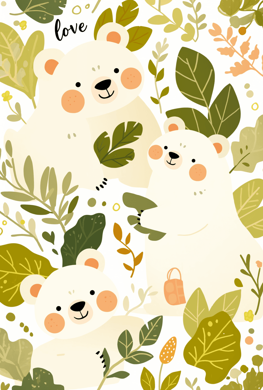 Cute Bear 048 original repeating artwork