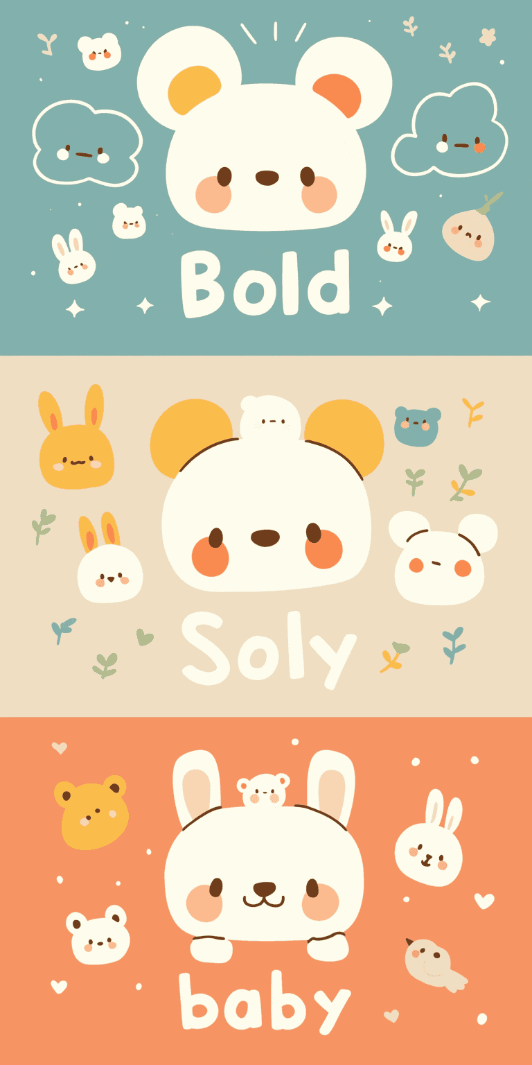 Cute Bear Buzz original repeating artwork