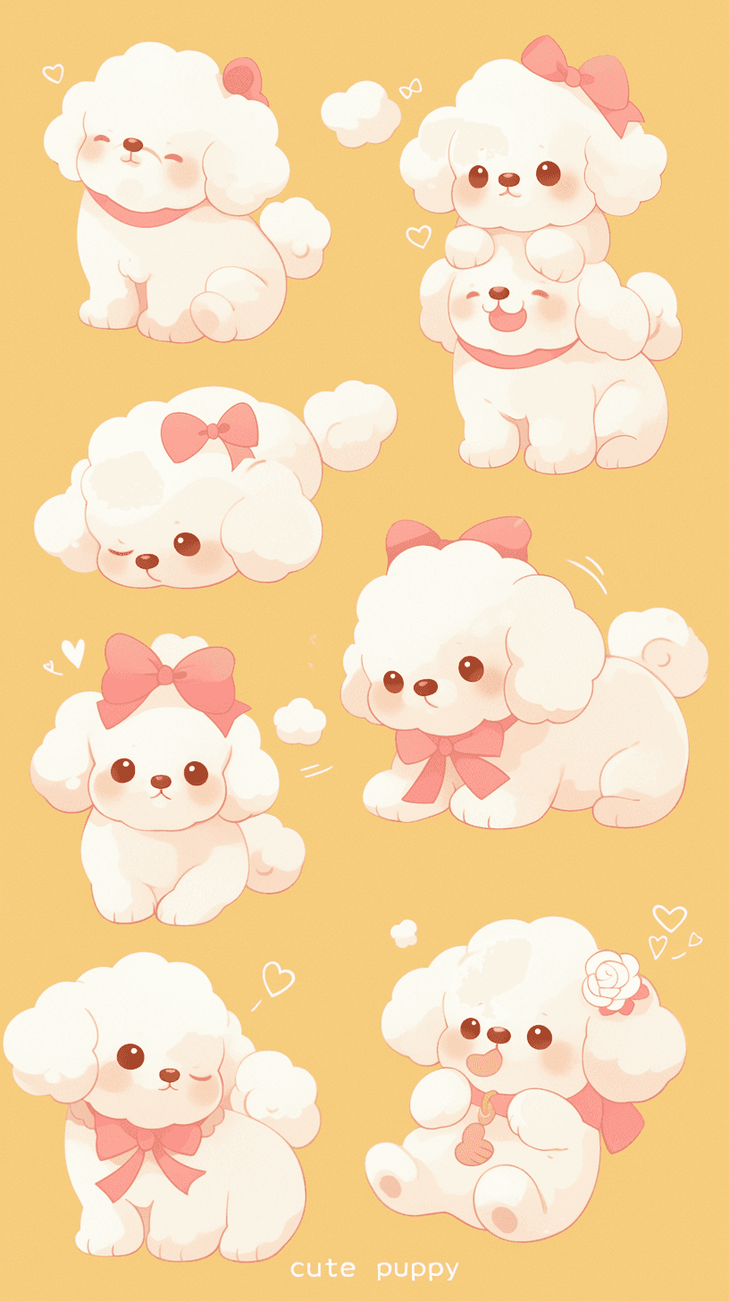 Cute Puppy Spark original repeating artwork